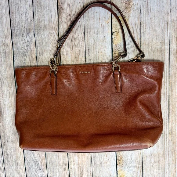 COACH Madison Leather East/West Brown Tote (Retired) - Picture 11 of 15